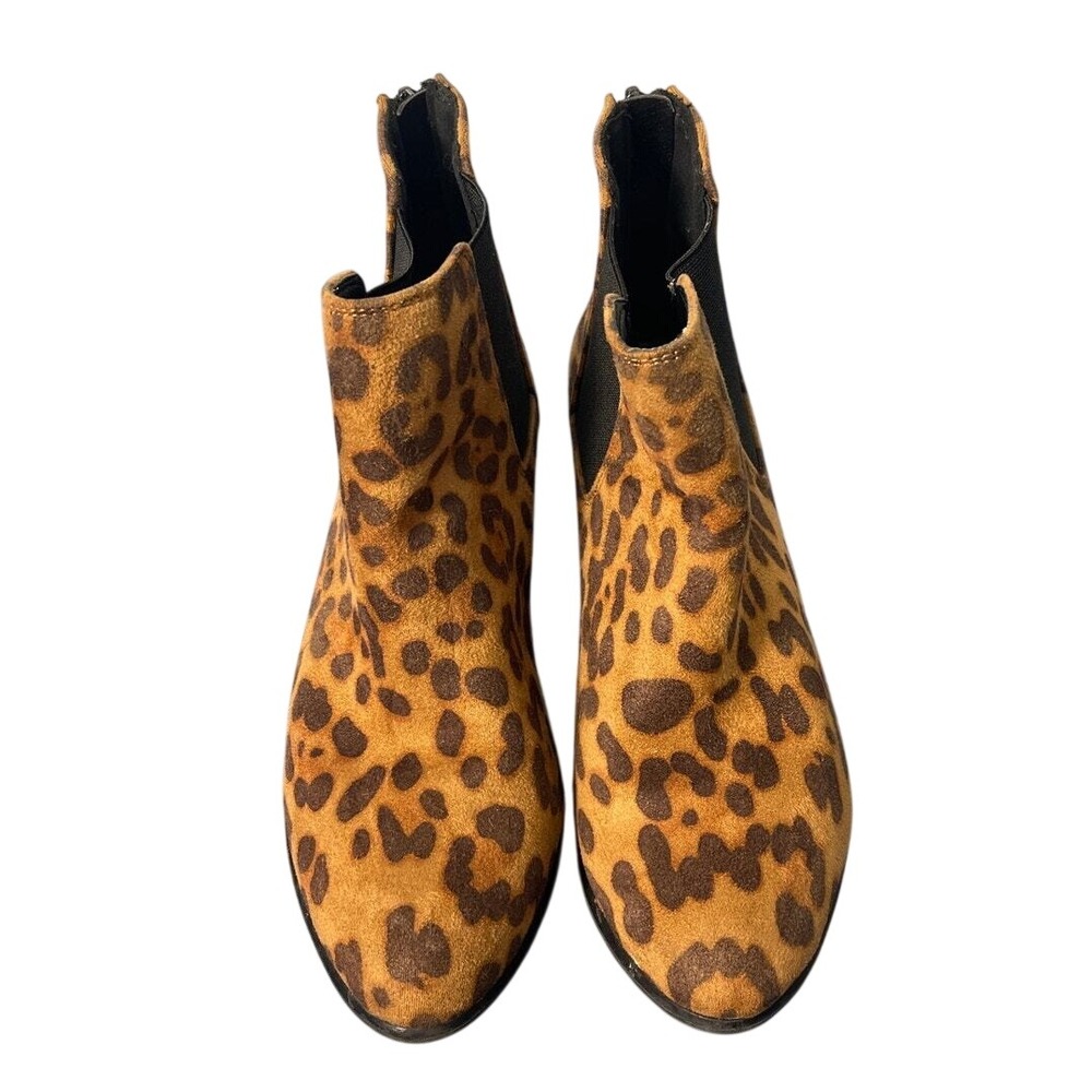 Esprit Tylee Womens Leopard Print Ankle Boots Brown Tan EOTYL70P Size 6M
